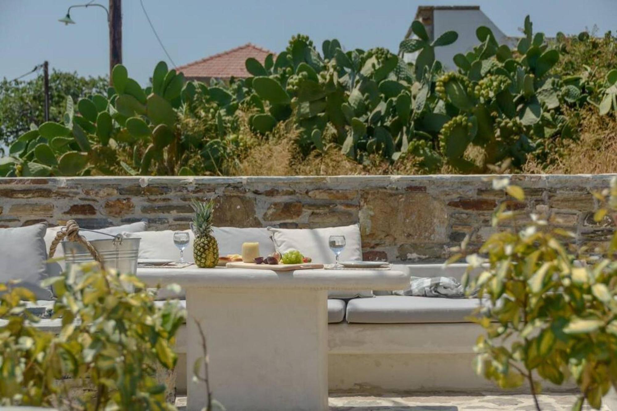 Villa Anthemion Naxos With Outdoor Jacuzzi Ano Sangrion Exteriér fotografie