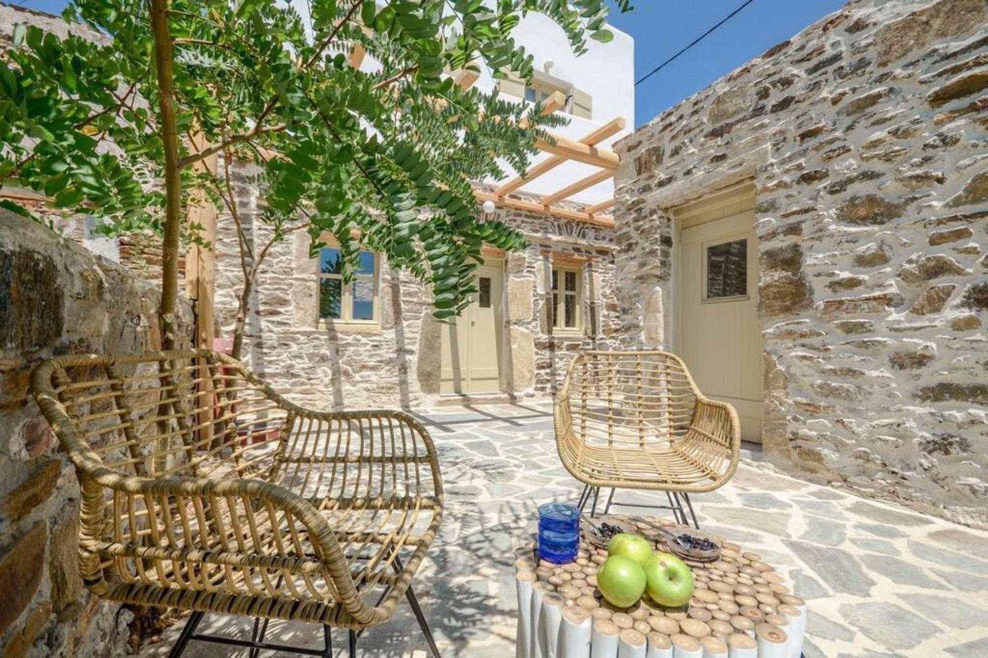 Villa Anthemion Naxos With Outdoor Jacuzzi Ano Sangrion Exteriér fotografie